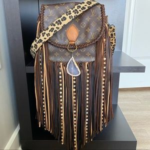 Leopard Boho Fringe Louis Vuitton